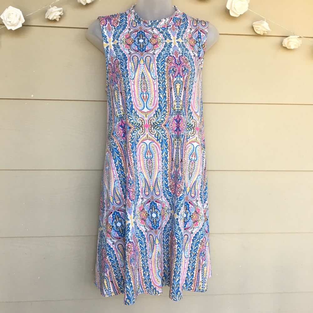 Paisley Grace Boutique Summer Printed Tank Dress